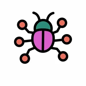 Animated Technology Bug Icon Motion Graphics Animated Technology Bug Icon Motion Graphics