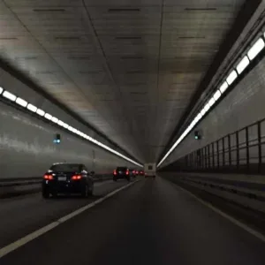 POV Vehicle Driving Through Long Road Stock Footage POV Vehicle Driving Through Long Road Stock Footage