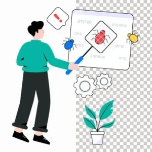 Developer Debugging Software Animation Motion Graphics Developer Debugging Software Animation Motion Graphics