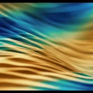 Abstract Fluid Waves with Blue and Gold Motion Graphics Abstract Fluid Waves with Blue and Gold Motion Graphics
