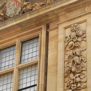 Intricate Stone Carvings Historic Facade Stock Footage Intricate Stone Carvings Historic Facade Stock Footage