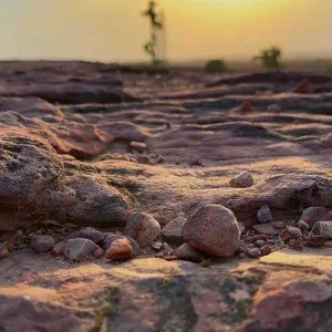 Rocky Ground Golden Hour Sunset Stock Footage Rocky Ground Golden Hour Sunset Stock Footage