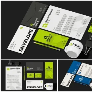 printed stationery set Photoshop Mockup printed stationery set Photoshop Mockup