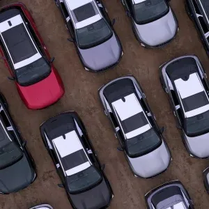 Bird’s-Eye View Parked Cars Stock Footage Bird’s-Eye View Parked Cars Stock Footage