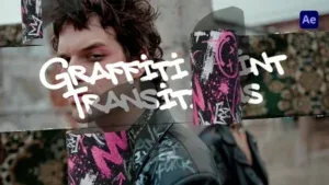 Graffiti Hand-Drawn Transitions After Effects Template