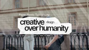 Plastic Kinetic Typography After Effects Template