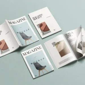 magazine for editorial and branding presentations Photoshop Mockup magazine for editorial and branding presentations Photoshop Mockup