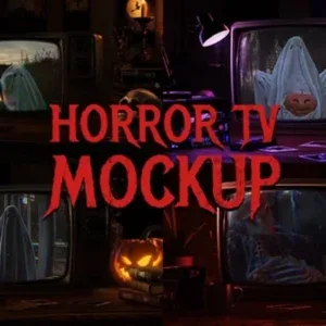 Vintage Horror TV Scene After Effects Template Vintage Horror TV Scene After Effects Template