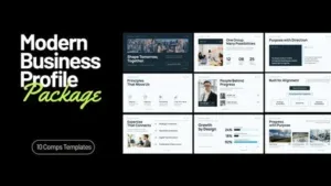 Modern Business Profile Package After Effects Template Modern Business Profile Package After Effects Template