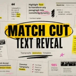 Match Cut Newspaper Text Reveal After Effects Template Match Cut Newspaper Text Reveal After Effects Template