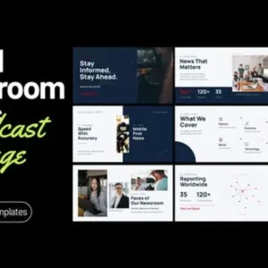 Global newsroom slides After Effects Template Global newsroom slides After Effects Template