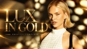 Golden Hexagonal Pillars After Effects Template Golden Hexagonal Pillars After Effects Template