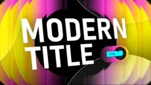Kinetic Typography Geometric Neon After Effects Template