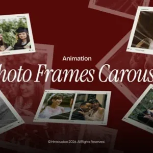 Photo Frames Carousel After Effects Template Photo Frames Carousel After Effects Template