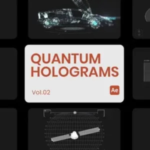 3D Holographic Wireframes After Effects Template 3D Holographic Wireframes After Effects Template