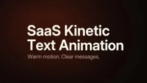 SaaS Kinetic Text Animation After Effects Template