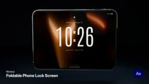 Foldable iPhone Duo Lock Screen After Effects Template