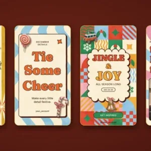 Groovy Christmas stories After Effects Template Groovy Christmas stories After Effects Template